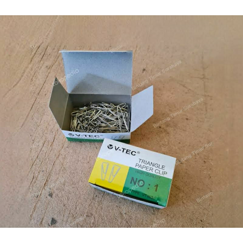 

[DUS / 10 BOX ] TRIANGLE PAPER CLIP NO. 1 V-TEC VT6031