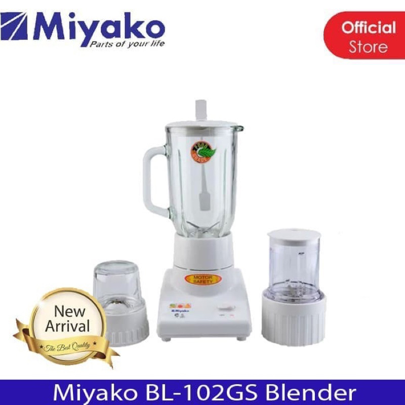 Miyako Blender Kaca 3in1 / Blender Jus 3 Tabung BL 102GS