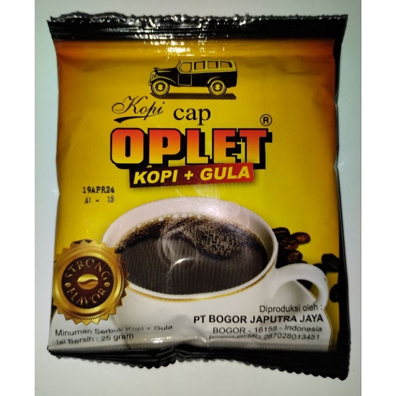 

Kopi + Gula Cap Oplet 1 Pack* [10 Sachet/Renceng]