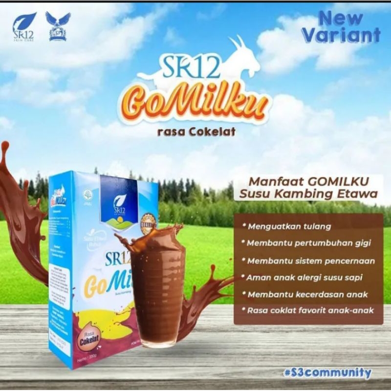 

Susu Kambing Etawa Go Milku SR12 Rasa Coklat Penambah Berat Badan