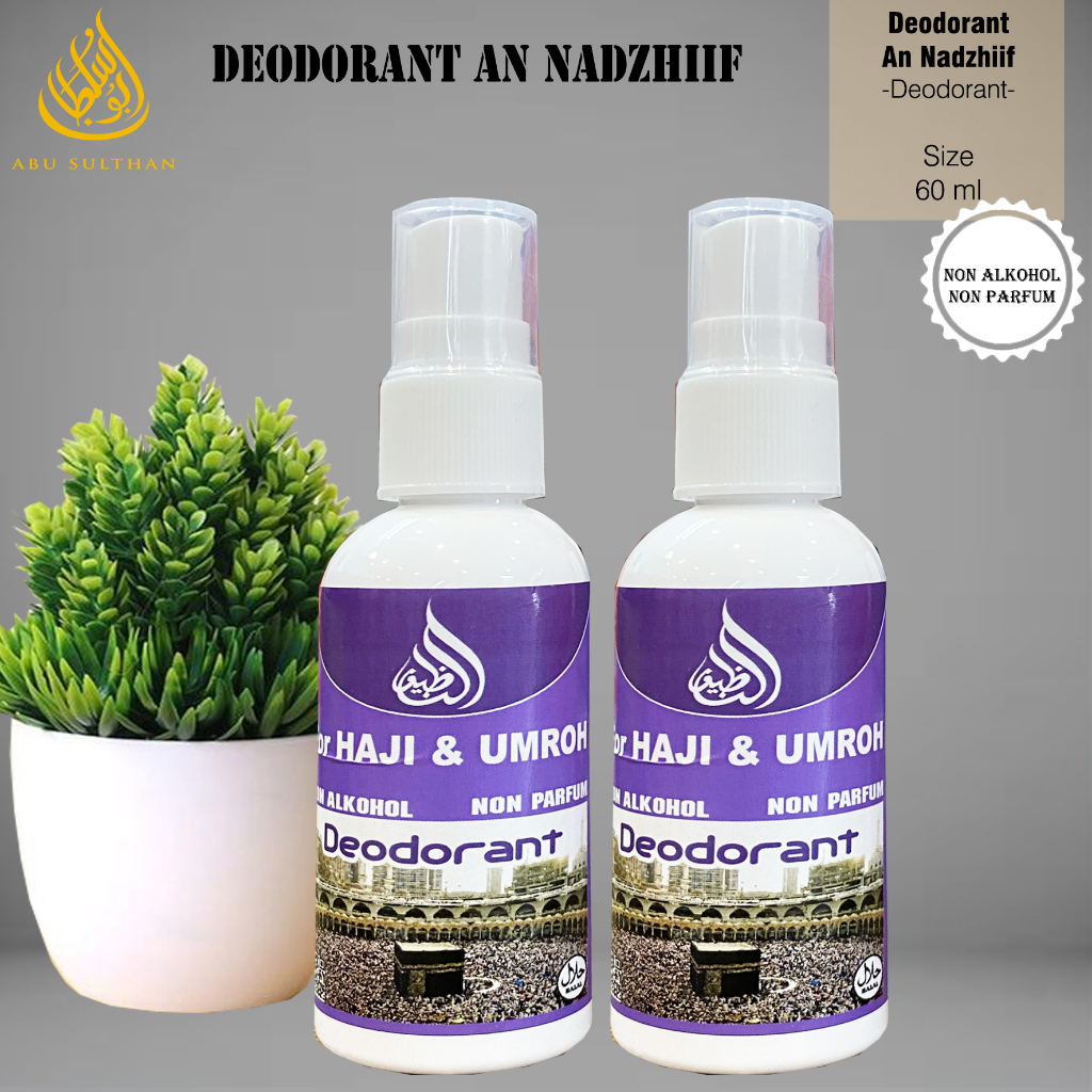 Deodorant Spray An Nadzhiif Grosir 60 ML Herbal Natural Perlengkapan Mandi Haji Umroh