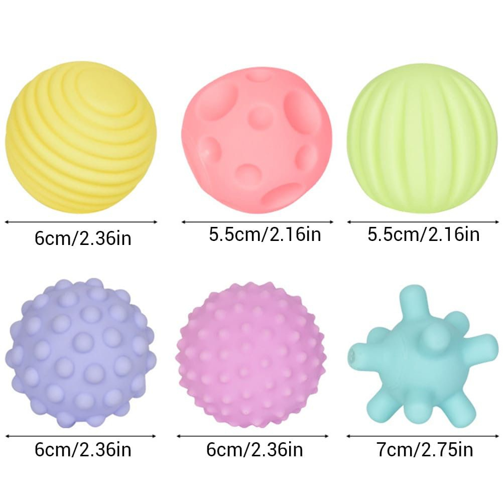 Bola Sensori Bayi / Sensory Ball for Baby / Mainan Bola Bunyi Pijat / Bola Silikon Anak