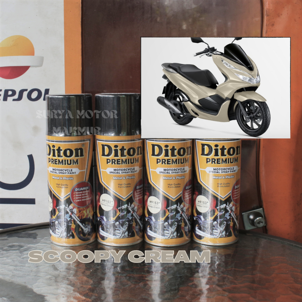 Pilox / Pilok Diton Premium H9153 Scoopy Cream Cat Semprot
