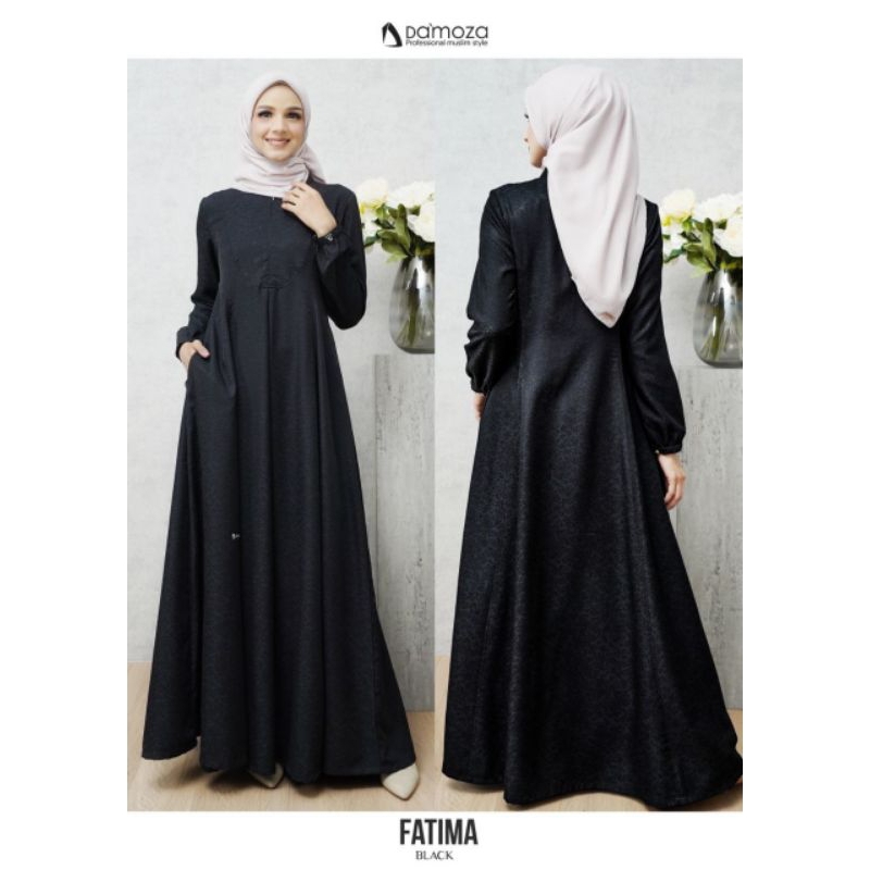 [COD] PROMO DAMOZA FATIMA - GAMIS WANITA UMROH/HAJI || ORIGINAL || Damoza Fatima Hitam
