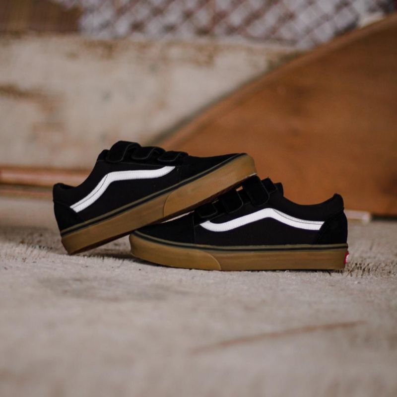 Vans Old Skool Velcro Black Gum