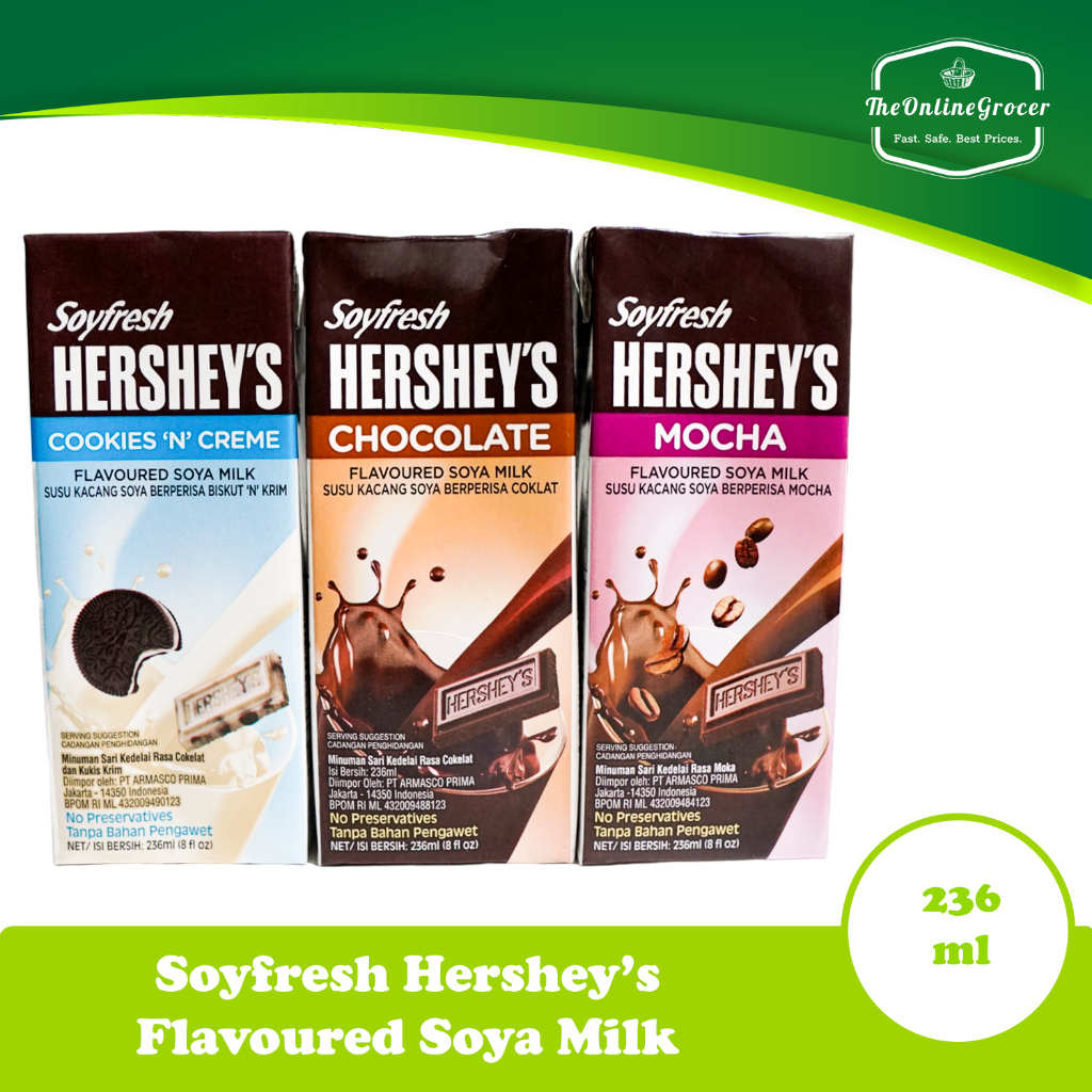 Soyfresh Hershey's Soya Milk 236ml - Susu Kacang Kedelai