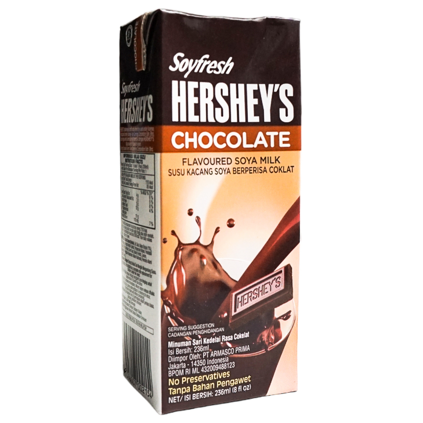 Soyfresh Hershey's Soya Milk 236ml - Susu Kacang Kedelai