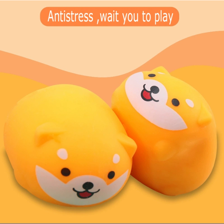 Squishy Antistress Ukuran Besar Shiba Inu Squishi Hilangkan Beban Squishy Pencet Mainan Anti Stress Mainan Murah Lucu