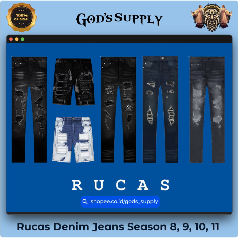 RUCAS DENIM CAVIAR JEANS LONG GREY JEANS SEASON 11/10/9/8 // CAVIAR JEANS LONG NAVY SEASON 10 // RUC