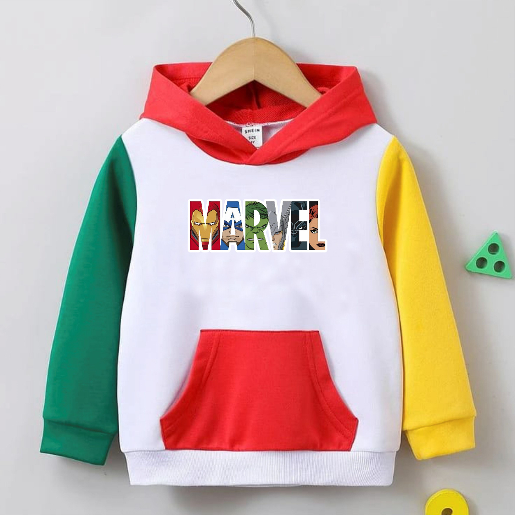 Sweater Hoodie anak Keren terkini terbaru Marvel avenger usia 2-12thn S-XXL