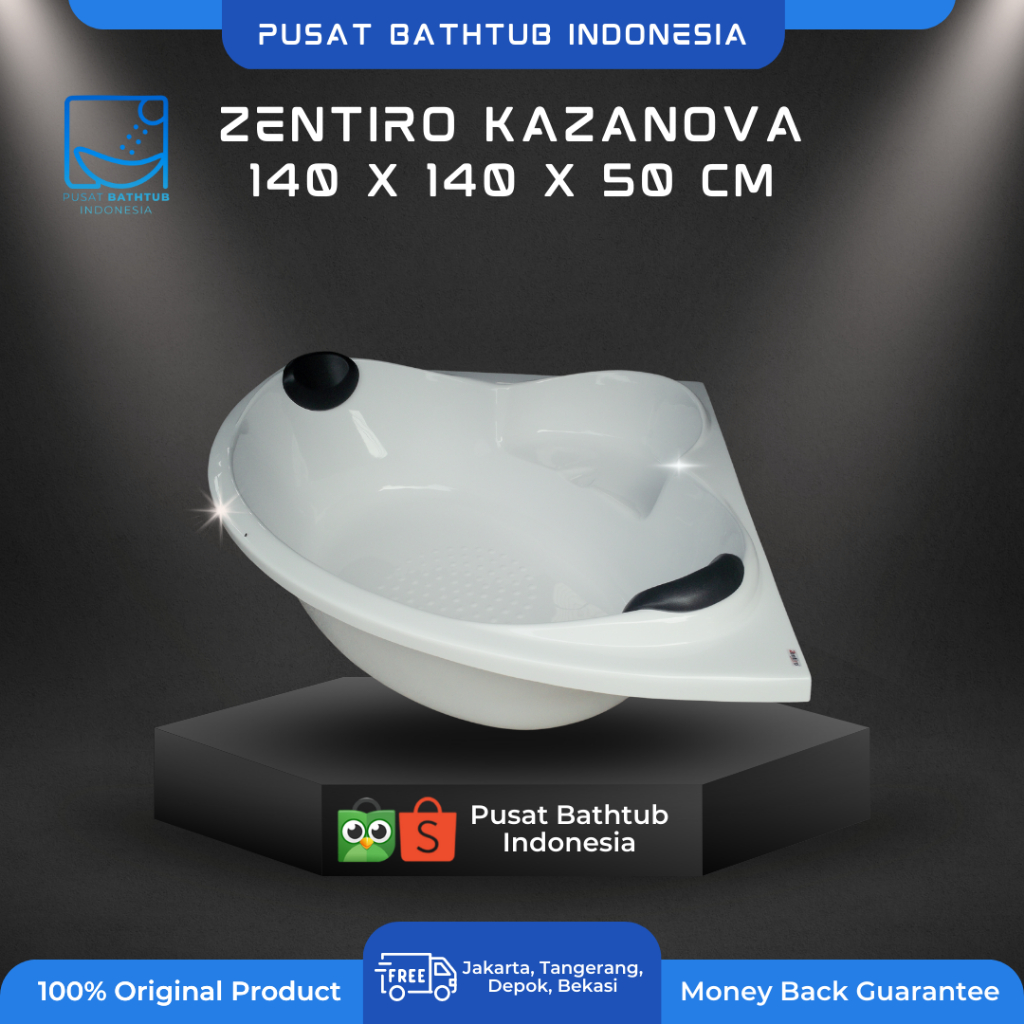 BATHTUB SUDUT || CORNER BATHTUB || BATHTUB MARBLE ZENTIRO KAZANOVA