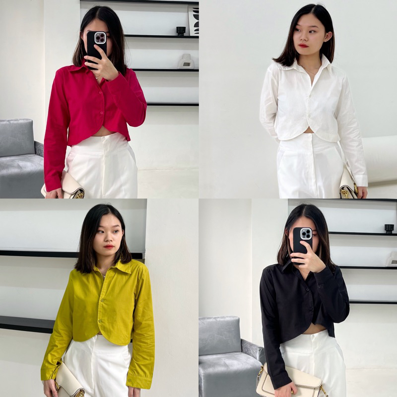 YOOWOL Nagita Shirt/Kemeja Lengan Panjang Basic