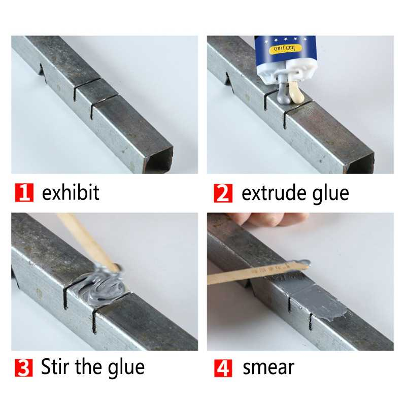 Lem Besi AB Tahan Panas Metal Repair Glue Industrial 100g Resistensi Tinggi Lem Anti Air Multifungsi Berkualitas