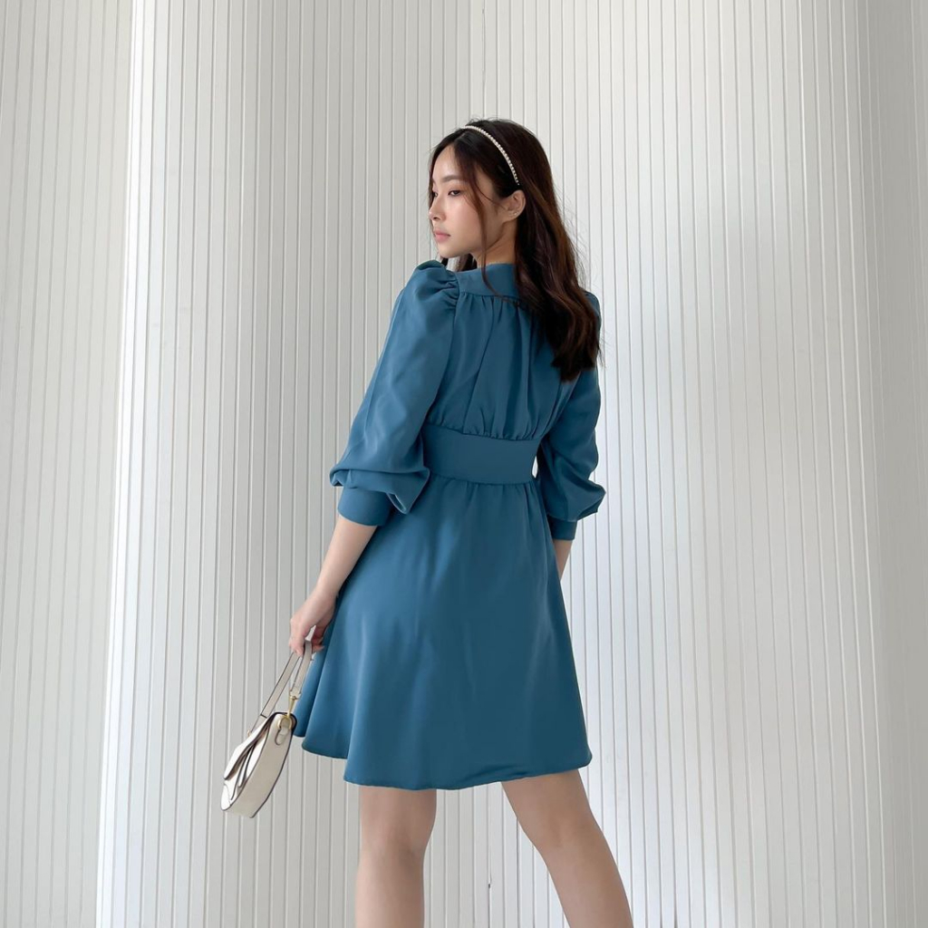 GRISELLA LONGSLEEVE PUFFY DRESS PREMIUM KOREA - MINI DRESS SEXY - DRESS TANGAN PANJANG - DRESS PESTA / KONDANGAN - GLAM DRESS - HADIAH / KADO ULTAH WANITA