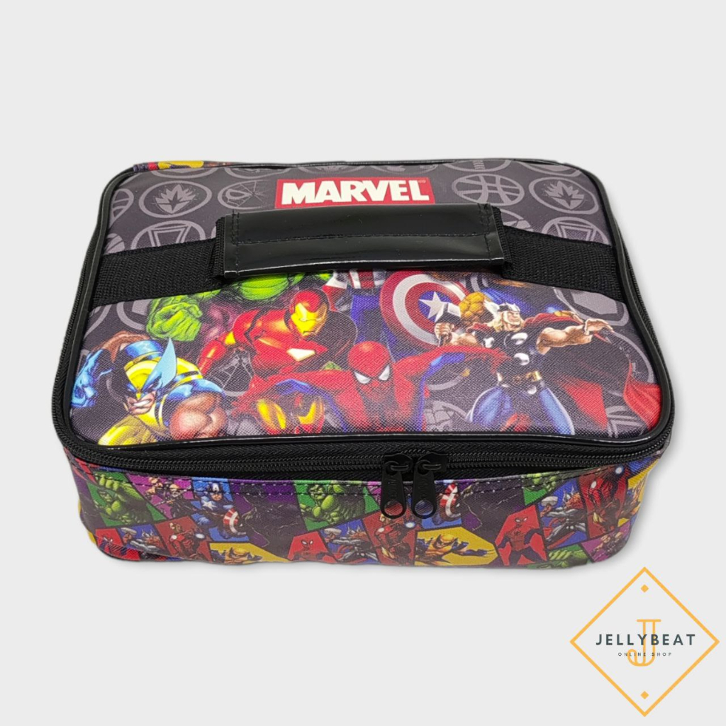 TAS BEKAL BESAR PREMIUM SINGLE (24x18x8cm) - BLACK AVENGERS