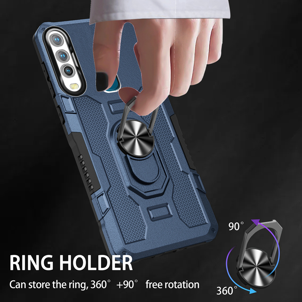 Case Armor VIVO Y12 Y15 Y17 Iring Cincin Magnetic Kesing Hp Protect kamera Premium Hard Case Standing Robot Pelindung Kamera