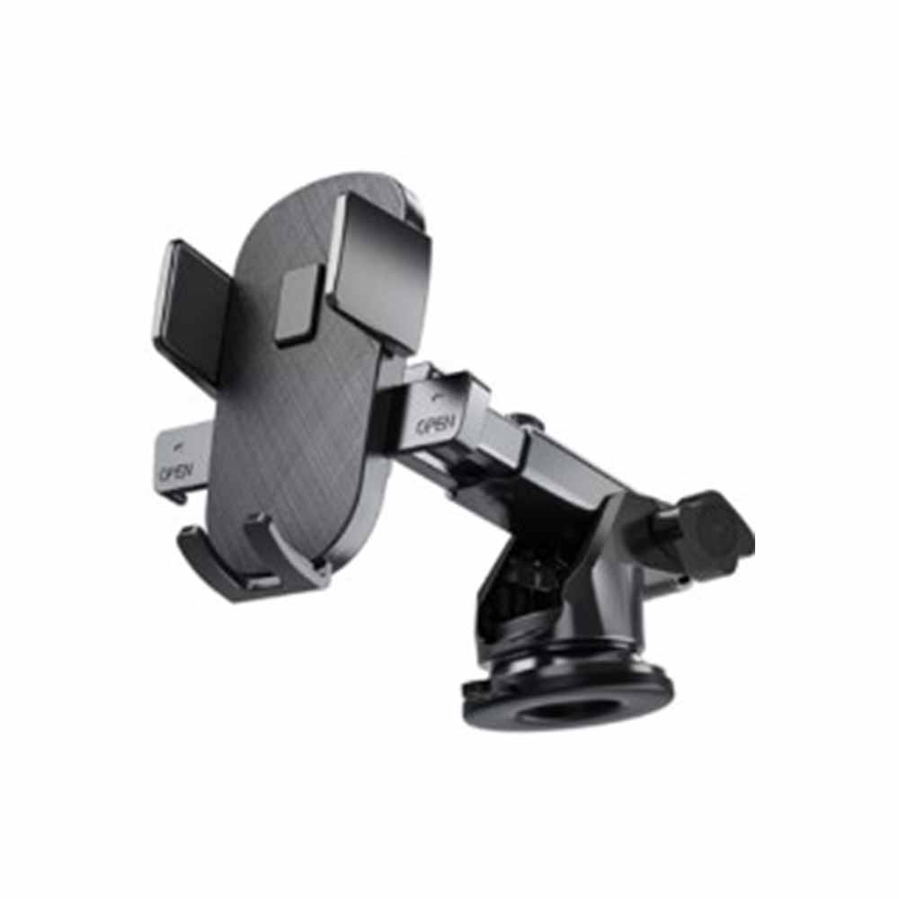 Phone Holder Car Dashboard Adjustable with Suction Cup - S302A - Black