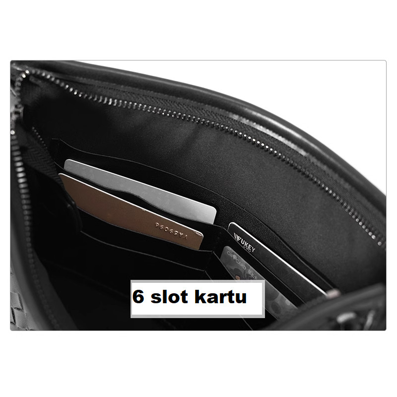 Tas Tangan Unisex Clutch Pria Wanita Tas Tangan Kulit ALSON