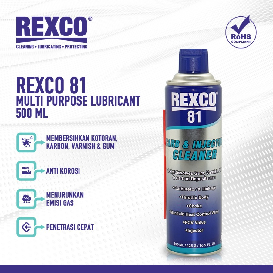 Rexco 81 Pembersih Karburator dan Injektor Cleaner500 Ml