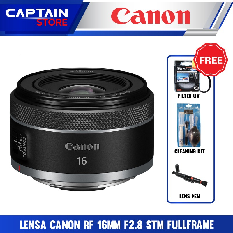 Lensa Canon RF 16mm f2.8 STM Fullframe Canon RF16mm 16 mm f/2.8