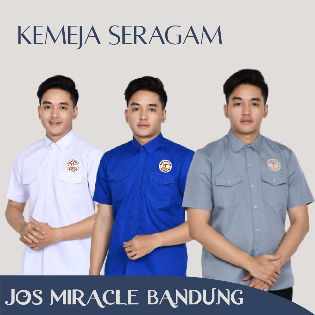 GBI - Kemeja Bordir - Cotton - Jos Miracle Bandung - Miracle - JMB