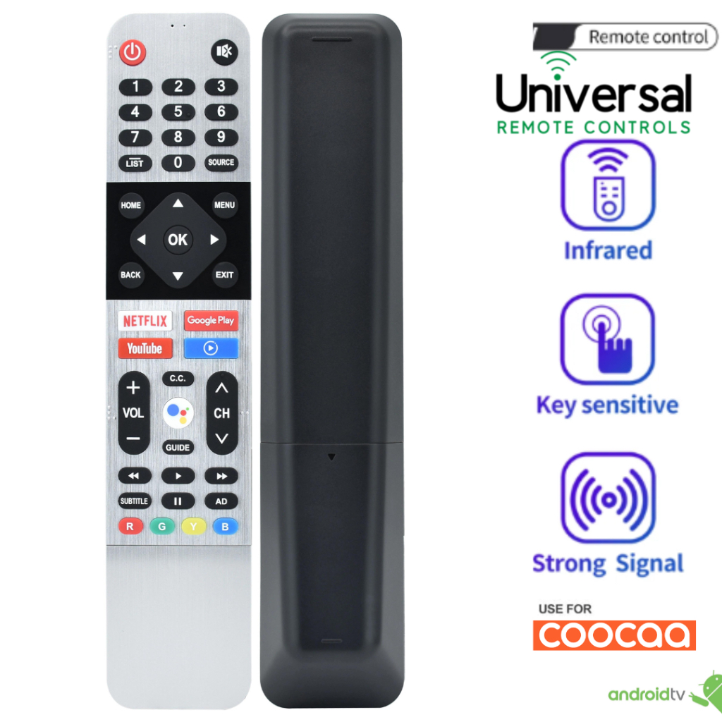 REMOTE SMART TV COOCAA SMART ANDROID TV UNIVERSAL 32 - 55 INCH RM465TR