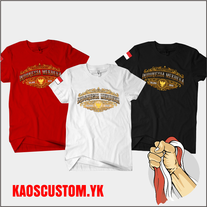KAOS INDONESIA MERDEKA 1945/KAOS KEMERDEKAAN/KAOS/INDONESIA KEMERDEKAAN 1945