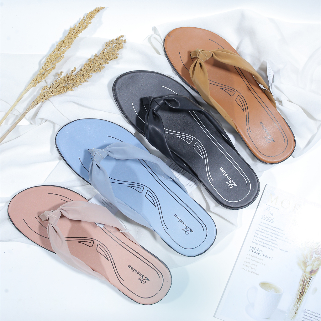 Sandal slop wanita sandal casual/sandal santai/sandal cantik/sandal teplek