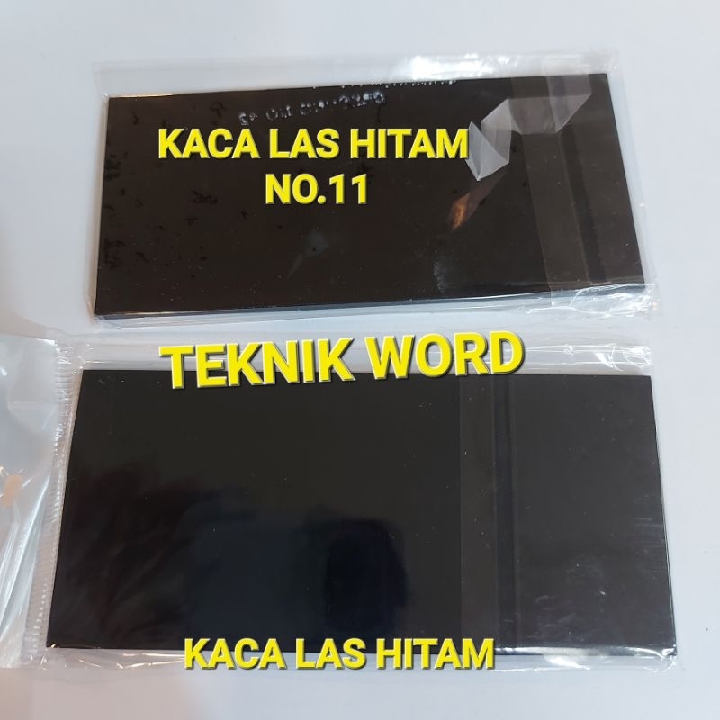 KACA LAS HITAM NO.10.11.12 3 VARIAN NO KACA LAS KEDOK LAS KACA
