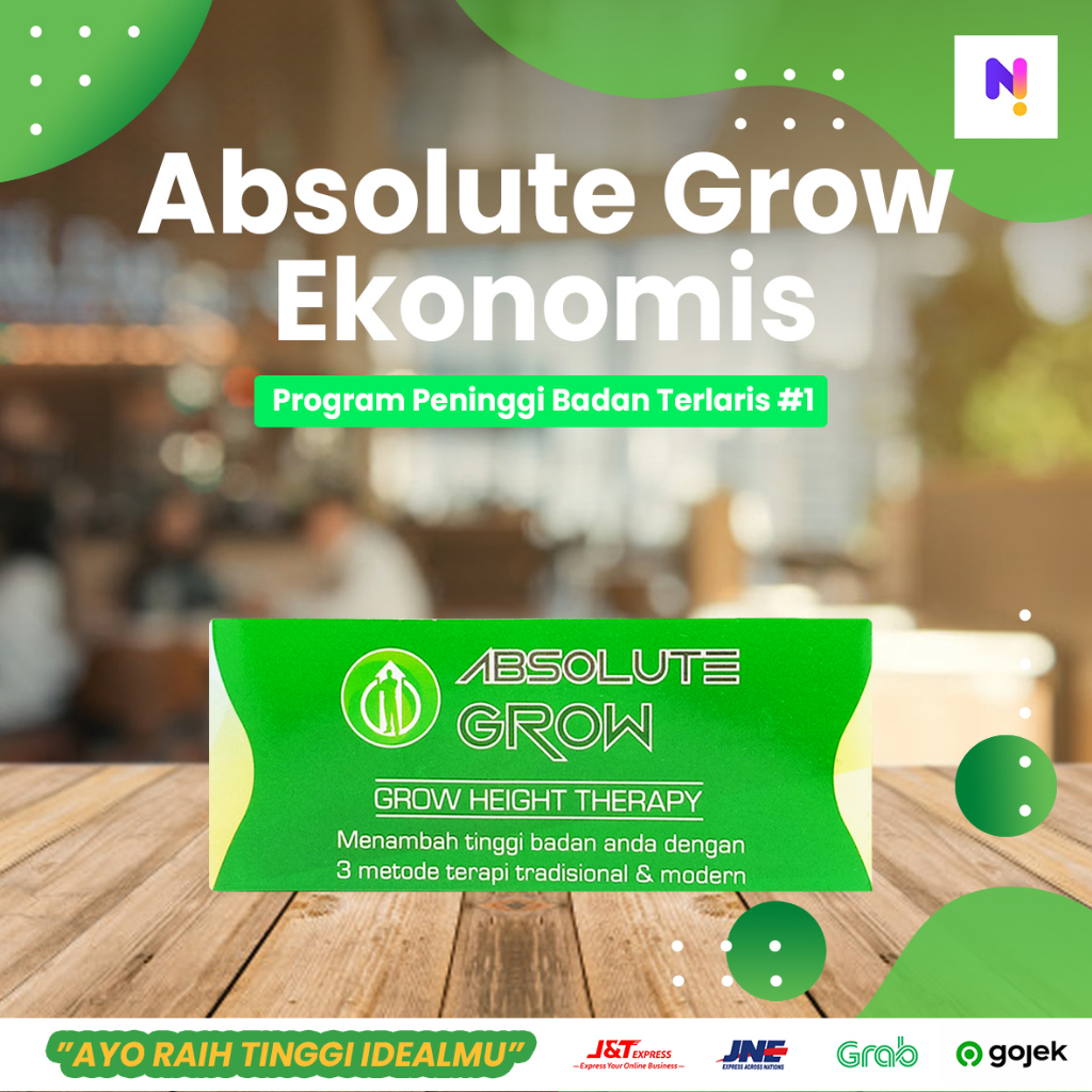 

ABSOLUTE GROW Paket Ekonomis Program Peninggi Badan untuk Target Tambah Tinggi 1 cm sampai 3 cm by hicalid