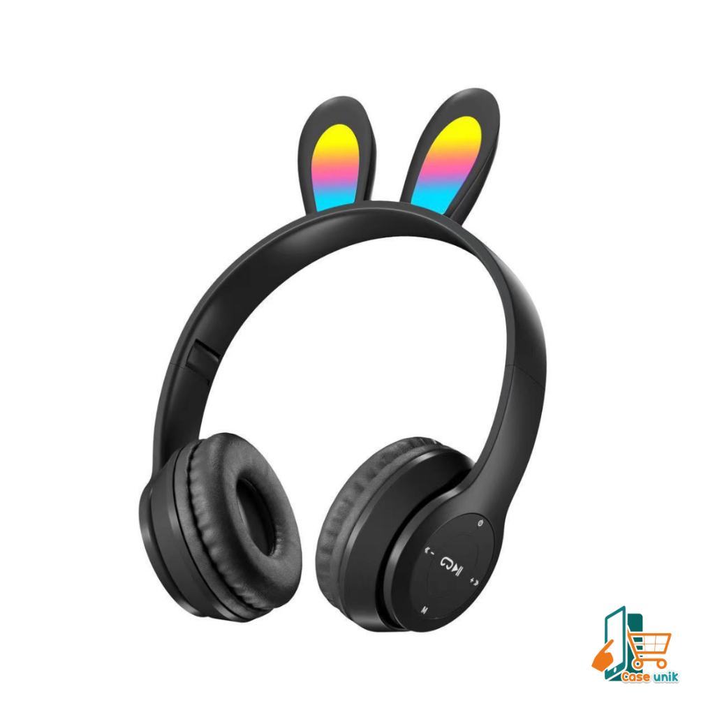 P47R CAT EARS HEADSET headphone Hf bando telinga kucing LED BANDO BLUETOOTH wireles RGB GAME HEADSET G-P47R LED WIRELESS super BASS CS5941