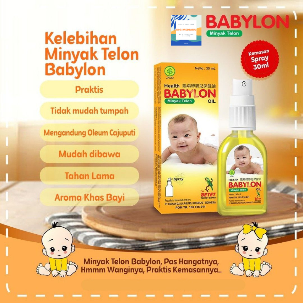 MINYAK TELON BABYLON SPRAY 30 ml MINYAK TELON BAYI