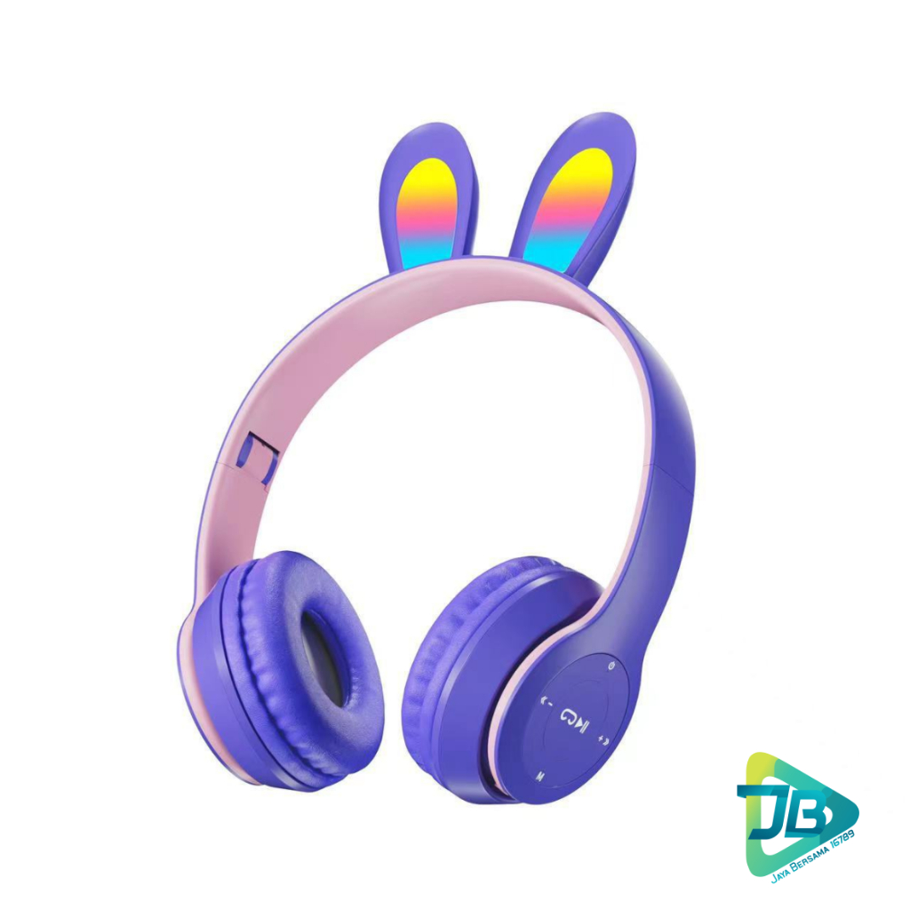 P47R CAT EARS HEADSET headphone Hf bando telinga kucing LED BANDO BLUETOOTH wireles RGB GAME HEADSET G-P47R LED WIRELESS super BASS JB8955