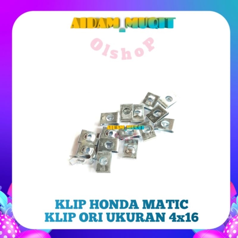 20 PCS BAUT KLIP BODY HONDA SILVER 4X16 BAUT KLIP HONDA MATIC BAUT KLIP MOTOR HONDA BAUT KLIP BATOK BODI HONDA SKRUP KLIP HONDA MURAH UKURAN M4X16