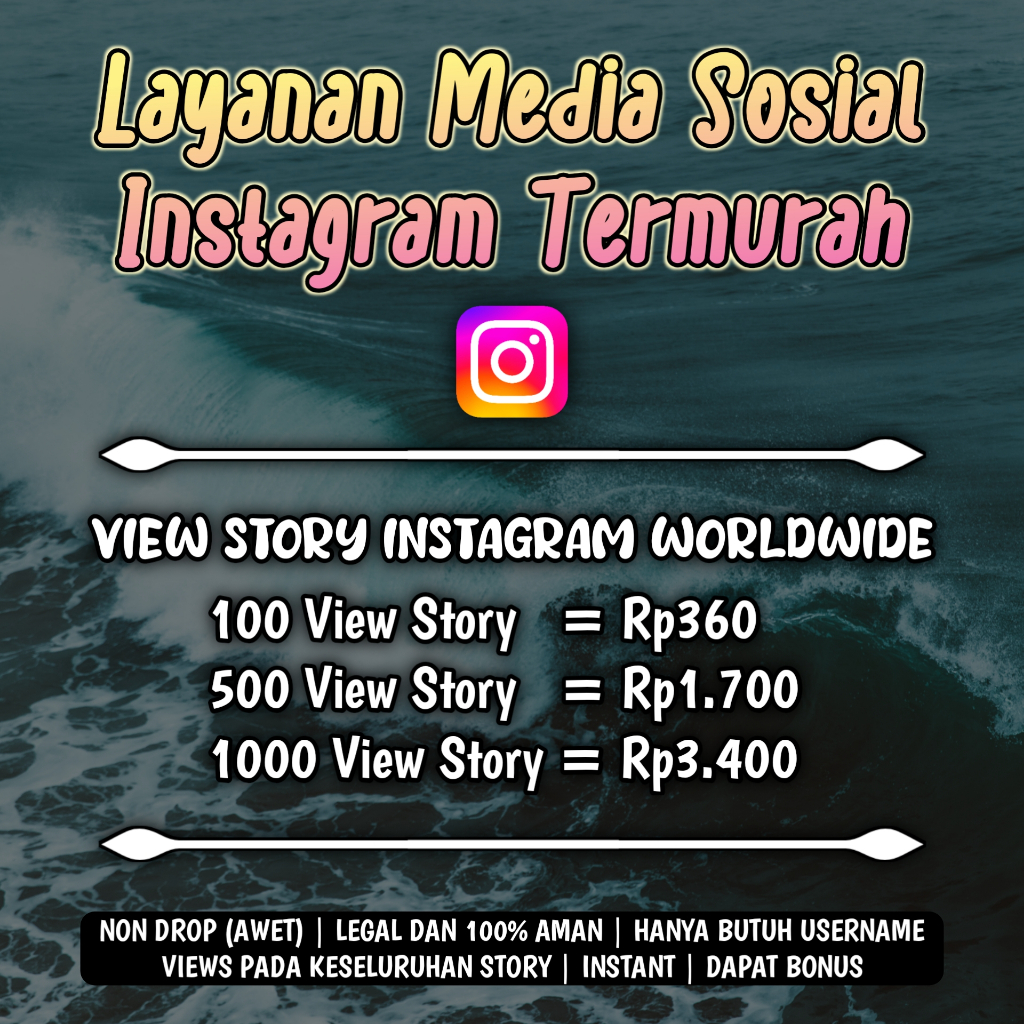 Views Story Instagram Worldwide | Tersedia Impressions, Profile Visits & Interaction | Bergaransi Re