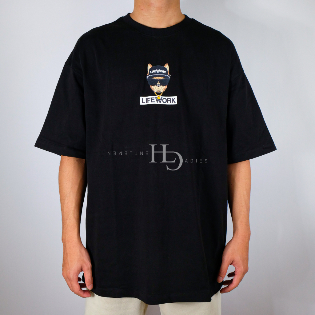 Lifework Checkerboard Hipdog Tee Black