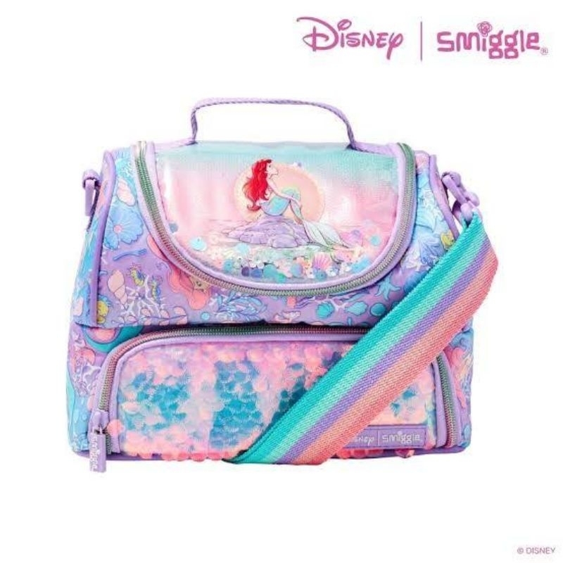 Smiggle Original Backpack Disney Ariel Mermaid &amp; Flounder