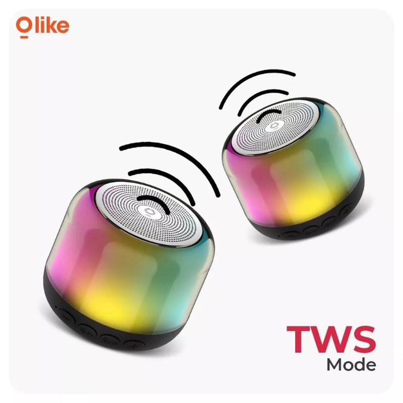 Olike Speaker Bluetooth 5.0 Wireless Portable TWS Stereo RGB SF1