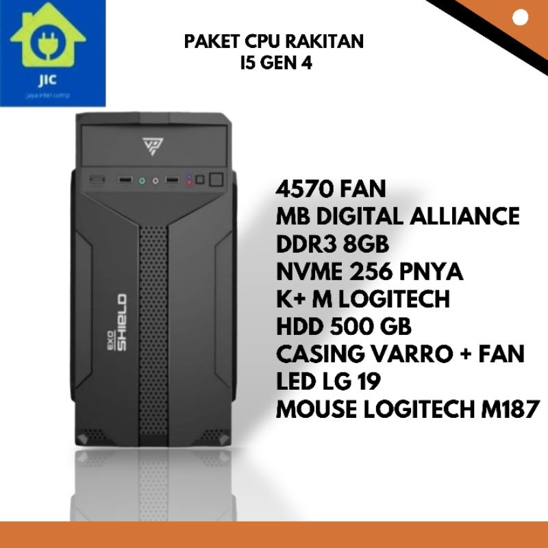PAKET CPU RAKITAN I5 GEN 4