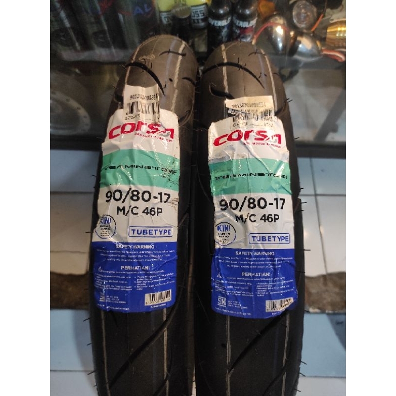 BAN CORSA TERMINATOR 90/80 RING 17 NON TUBELES