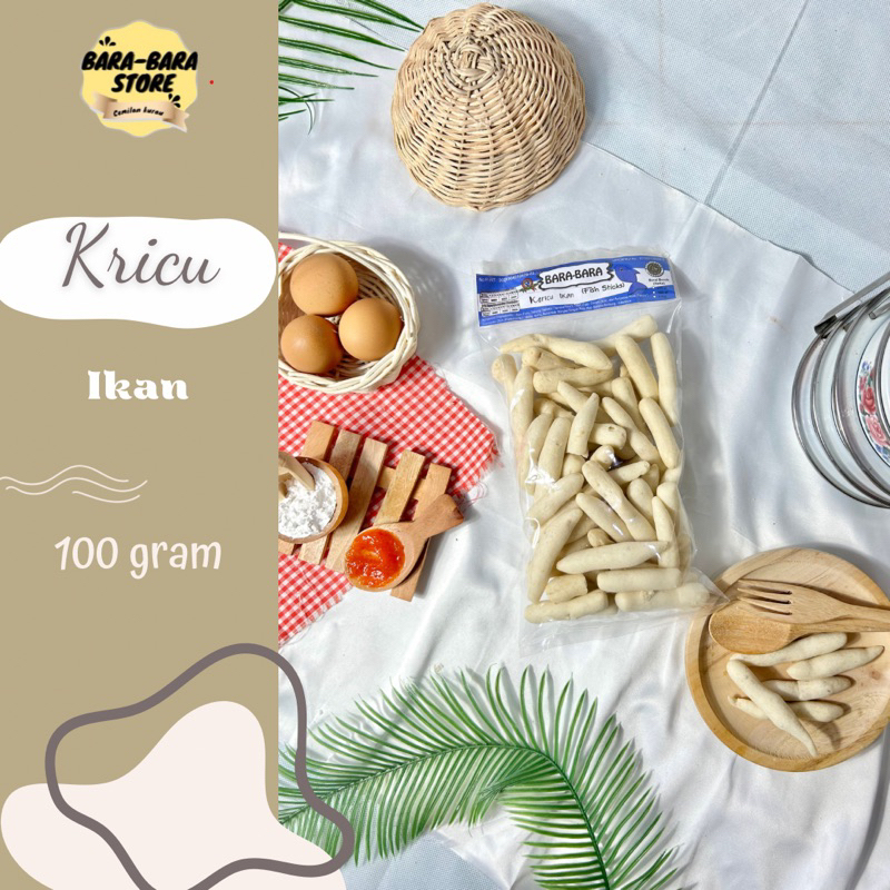 

Kericu ikan/getas/snack/cemilan instan bara-bara kemasan 100gram