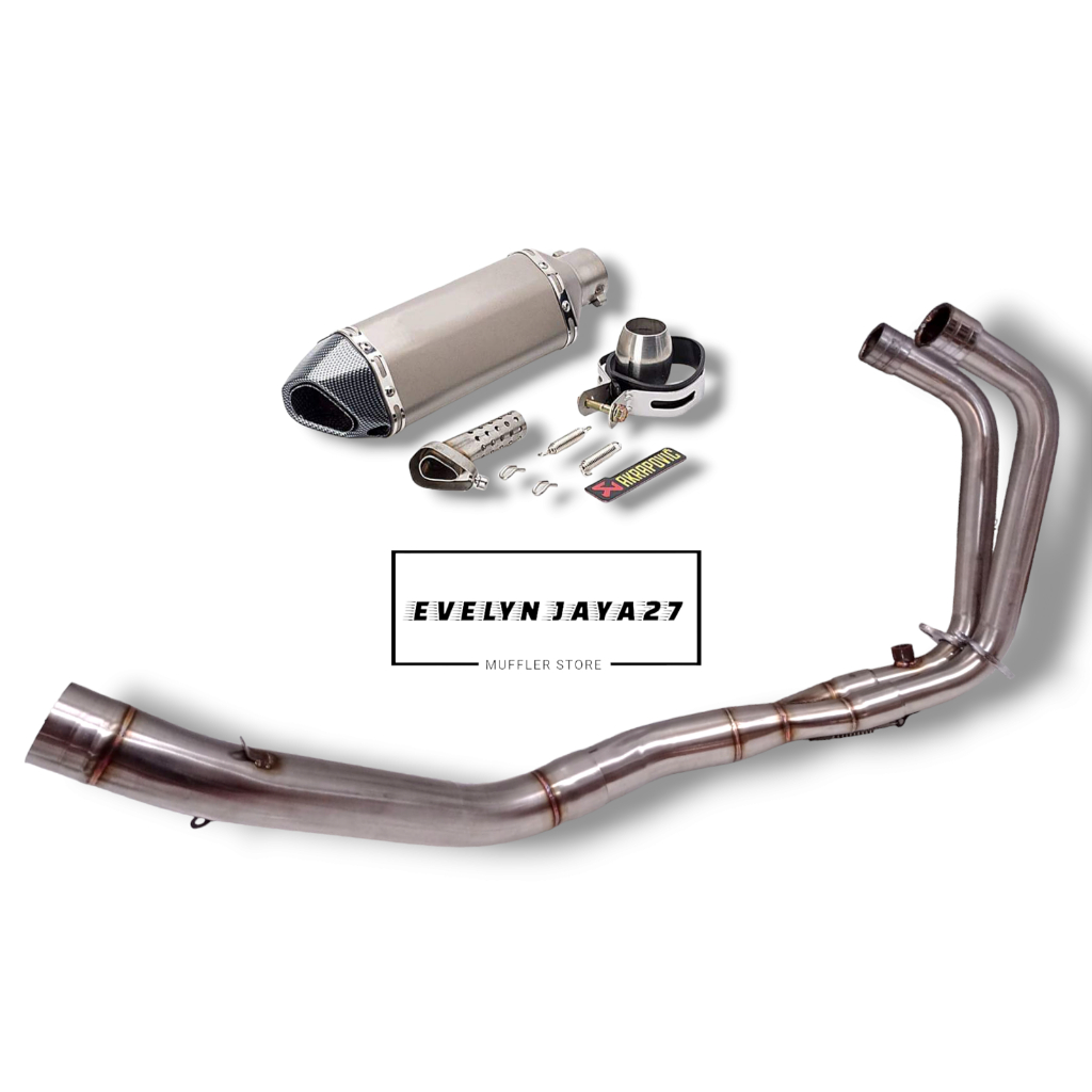 KNALPOT AKRAPOVIC GRADE ORI IMPORT TAIWAN FULLSYSTEM NINJA 250FI NEW KARBU Z250 R25 MT25 CBR250RR