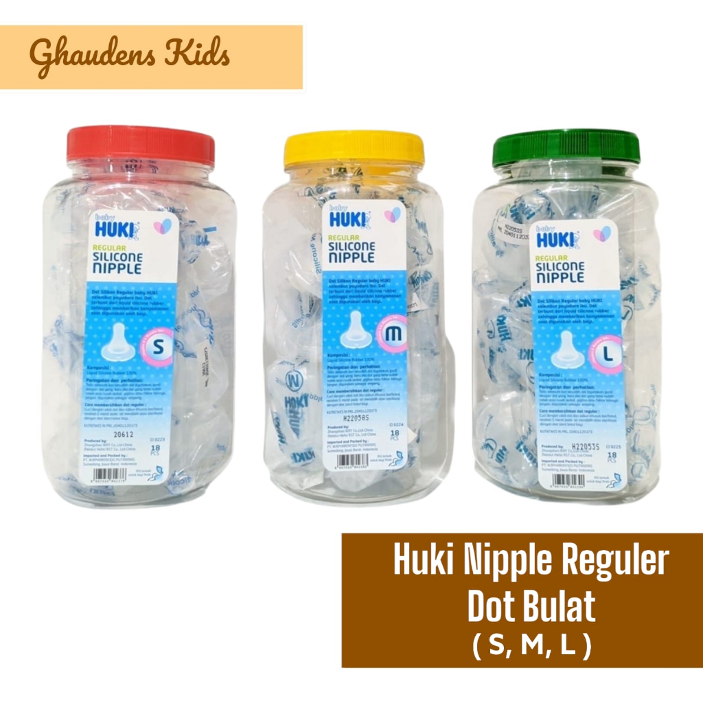 HUKI Nipple Silikon Reguler Dot BULAT/Dot Huki Reguler ( DOT BULAT )