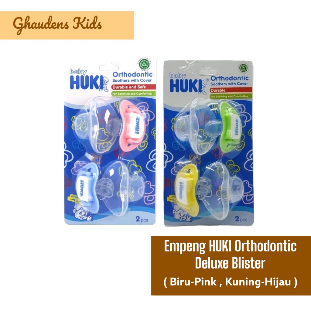 Empeng Bayi HUKI Orthodontic Deluxe Blister Kemasan 2pcs