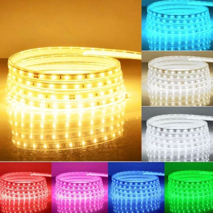 Lampu Led Strip Selang 5050 220V Outdoor Indoor Lampu Plafon Hias