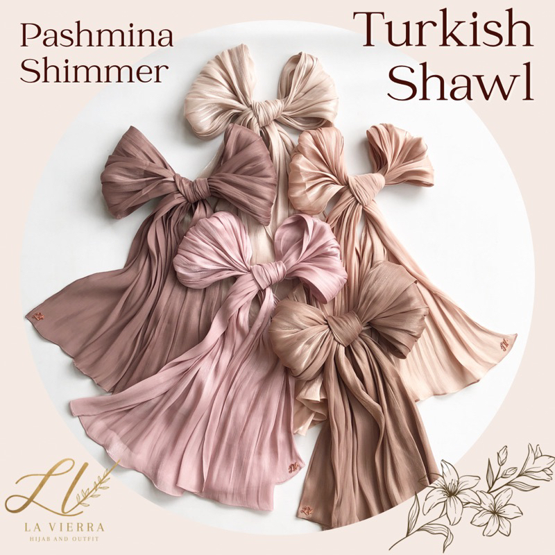 La Vierra | Pashmina Shimmer Silk | Turkish Shawl