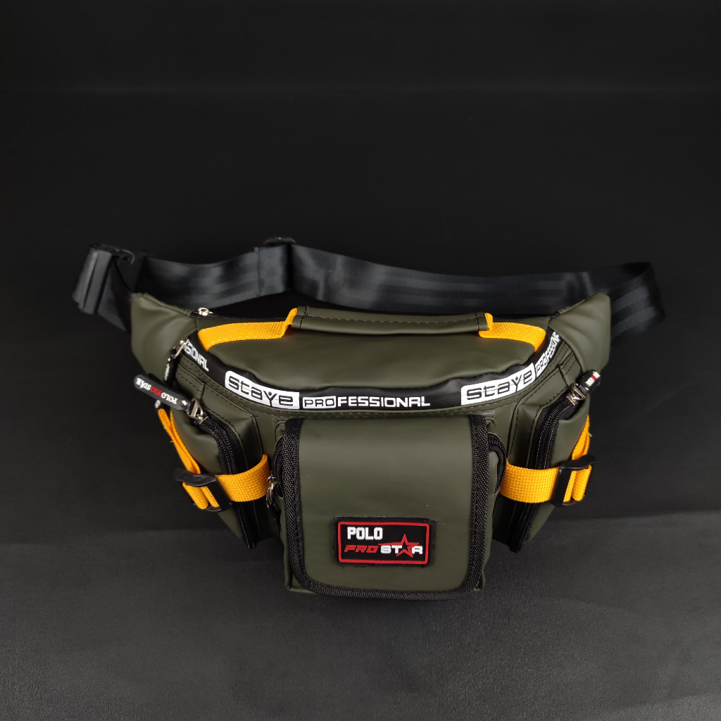 TAS PRIA ANTI AIR Waistbag Tas Pinggang Tas Selempang Terbaru Original Polo Prostar Waterproof