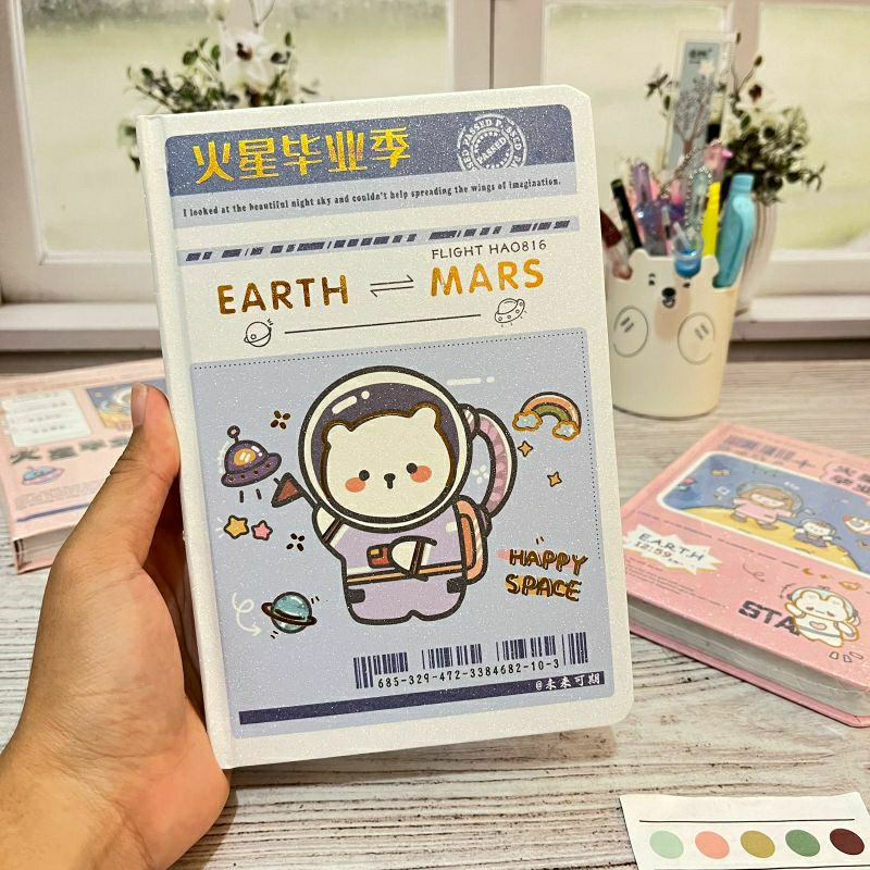 

Buku catatan cover ASTRONOT buku jurnal full color kekinian lucu imut unik viral