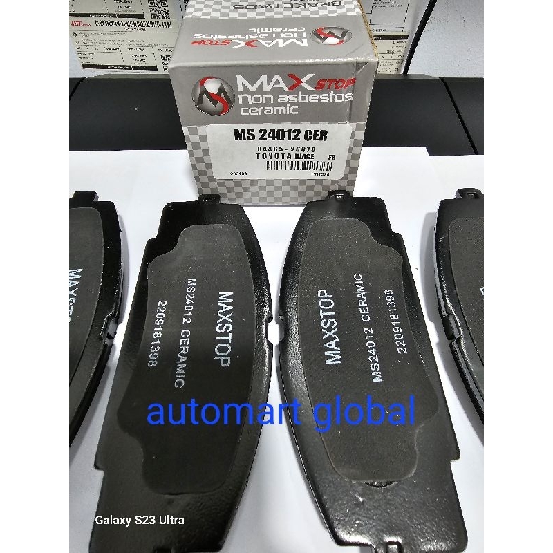 brake pad kampas rem depan Toyota Hiace commuter ceramic MAXSTOP