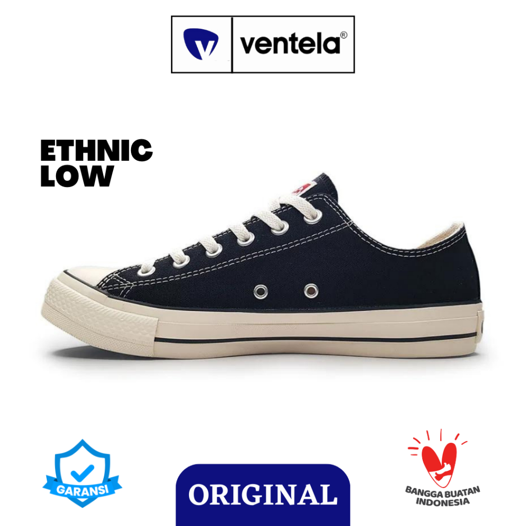 Ventela Ethnic Low Black Natural [OFFICIAL]